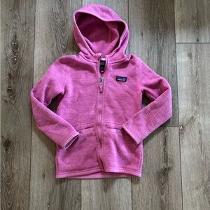Patagonia Girls' Better Sweater Hoody in a pink color